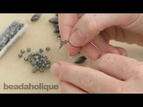 how to fasten hoop earrings