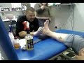 HAVING THE UNDERNEATH OF MY FOOT TATTOOED
