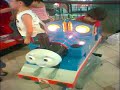 Matthew riding Thomas the Tank Engine