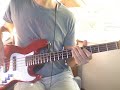 E funk with harmonics (E7#9) from playbassnow.com