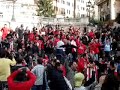 Olympiacos fans before the game with lazio.