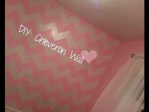 how to paint zig zags on a wall
