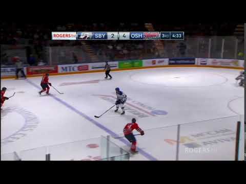 Oliver Suni (2020 NHL Draft) block and assist vs Sudbury
