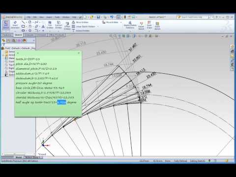 how to draw gear in nx