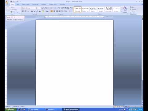 Как создать чистый лист в word