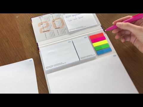 Hardcover: Hardflap mit verschieden Blocks und Filmmarkern