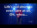 Click here to watch this video Glee Cast - Cough Syrup (With Lyrics)