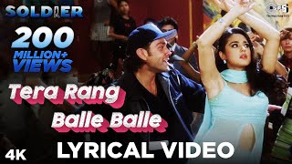 Tera Rang Balle Balle Lyrical  Bobby Deol  Preity 