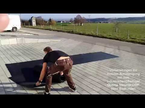 Gummimatte f  mobile Autoreinigung mit Optima Steamer