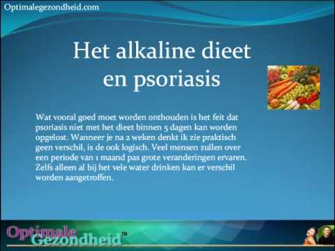 Psoriasis en het alkaline dieet.