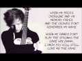 Thinking Out Loud by Ed Sheeran LYRICS