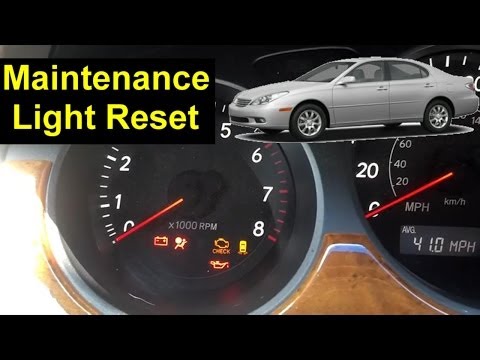 Lexus ES330 Maintenance Light Reset Proceedures – Auto Repair Series