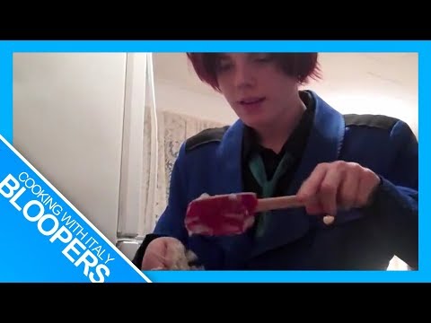 cooking in Italy - The outtakes to Italy's awful cooking experience. Needless to say, he was prompted the entire time, and screwed up MULTIPLE TIMES.