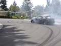 Buddy doin a phat smokeshow or burnout whatever you want to call it in his K20 EK Honda Civic Hatchback in the hoodspot. It looked like a rear wheel drive was doin doughnuts when he was done