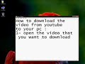 How to download a video from youtube