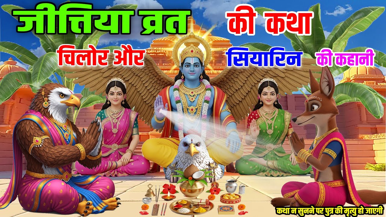 चिलोर और सियारिन की  जितिया व्रत कथा , कथा सुनाने मात्र से  पुत्र मरकर जीवित हो जाता है #jitiyavrta