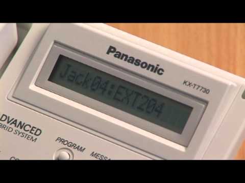 how to set time on panasonic kx-t7730