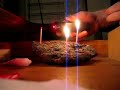 300mW red laser burning matches on thermate rock! 300mW red laser burning matches on thermate rock!
