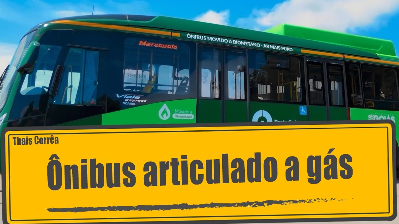 Ônibus articulado movido a biometano