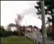 FARNBOROUGH PLANE CRASH HELICOPTERS/POLICE CORDON FOOTAGE