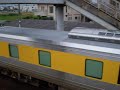 鳴門線での測定を終え、徳島へと戻るキヤ141-1＋キクヤ141-1。吉成にて特急うずしお20号対向のうえ発車。