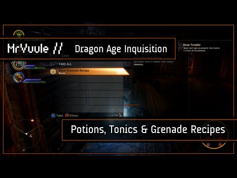 how to get more potions in dragon age inquisition