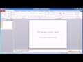 Microsoft PowerPoint 2007-2010 – tworzenie prezentacji