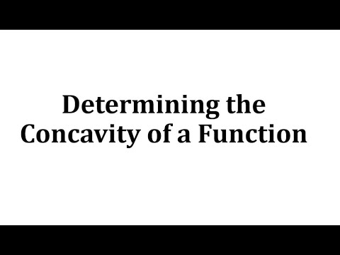 how to determine concavity