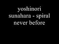 yoshinori sunahara - spiral never before yoshinori sunahara - spiral never before
