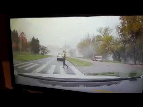 Szokujące nagranie z kamery samochodu zawalił się wiadukt w Koszalinie!