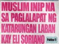 MUSLIM inip na sa PAGLALAPAT ng KATARUNGAN laban kay Soriano