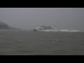 Austal 47.5M(CotaiJet?) under storm high speed navigation Austal 47.5M(CotaiJet?) under storm high speed navigation