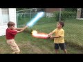 star wars kids in the backyard