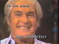 Tim gets sand bagged by a talk show host. The host then surprises Leary with a phone call from Art Linkletter.