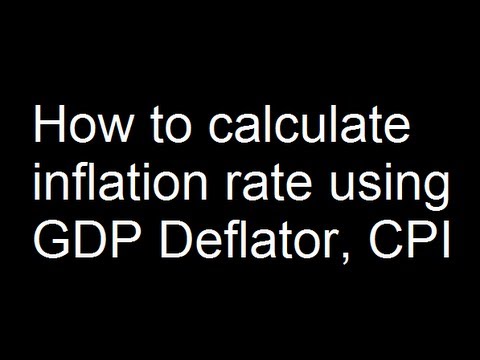 how to calculate inflation rate