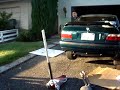 BMW E36 exhaust is off