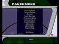 part 1 of 2 showing menus, options, and gameplay footage of sony playstation's nhl face off 98.