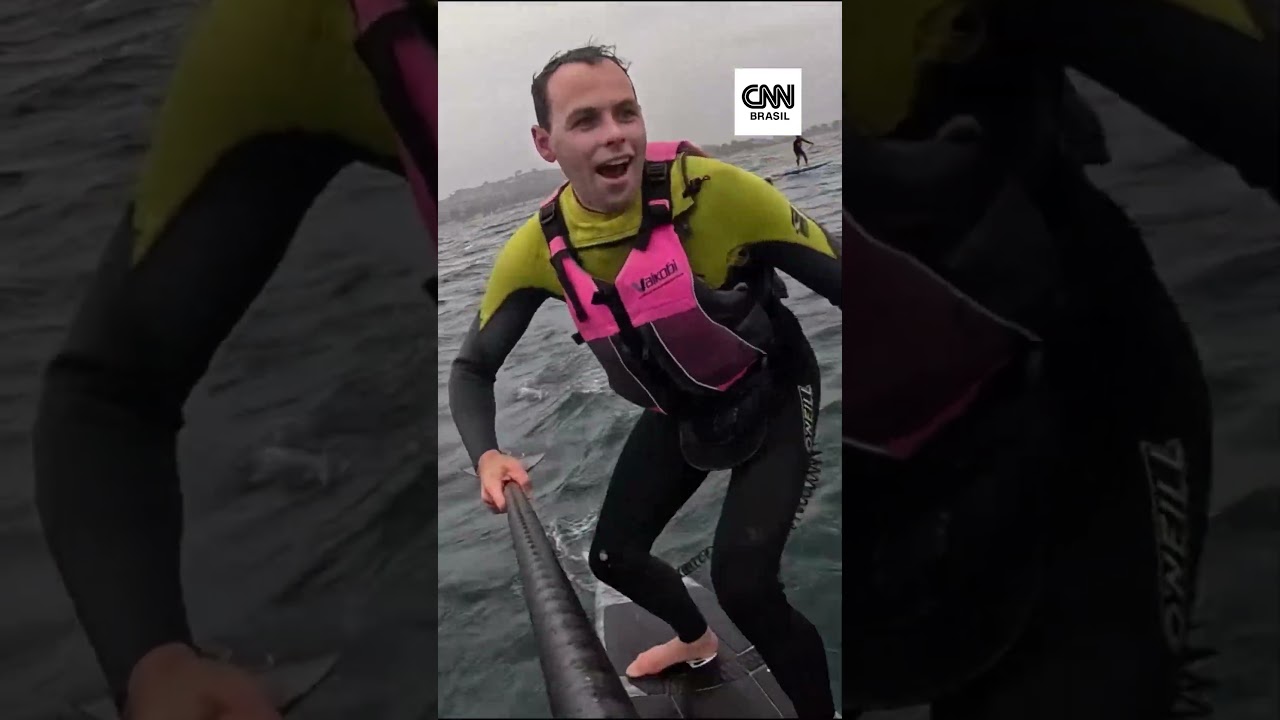 Tubarão persegue surfista por mais de 3 km na Califórnia