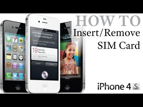 how to remove the sim card from an iphone 4s