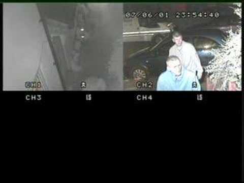 Chav pikeys caught loitering on CCTV.