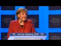 Davos Annual Meeting 2007 - Angela Merkel Opening Address Davos Annual Meeting 2007 - Angela Merkel Opening Address