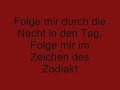E Nomine- Im Zeichen des Zodiak(songtext) E Nomine- Im Zeichen des Zodiak(songtext)