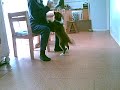 Tia Learning About a Dumbell