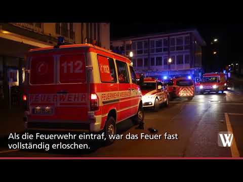 Küchenbrand in der Wiesbadener Webergasse