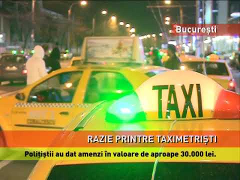 Poliţiştii au dat amenzi în valoare de aproape 30.000 lei taximetriştilor