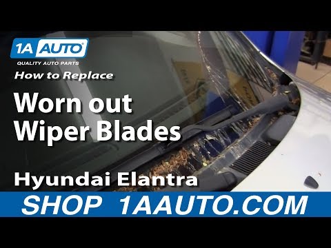 How To Replace Worn out Wiper Blades 2001-06 Hyundai Elantra