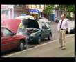 Woman turning to skeloton prank