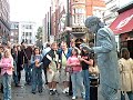  living statue london moving human