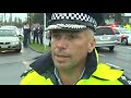 this is not footage of the car jacking: news footage gathered at the scene where police stopped a stolen taxi this afternoon. from the police press release: location: hendon ave city district: auckland city serious assault of auckland taxi driver shortly after 4.30pm a taxi driver was assaulted with a blunt object and his taxi stolen. a patrol located the stolen taxi at a mt albert address and a pursuit ensued. the police helicopter observed the stolen taxi and all patrols were pulled back. whilst being followed by the helicopter, the stolen taxi was seen driving along railway lines. when the vehicle returned to the road the vehicle drove over spikes deflating several tyres. the taxi rammed a police patrol and continued on. whilst the taxi was stationary, police patrols blocked the taxi in and called on the offender to surrender. the offender assaulted the two officers and a taser unit was deployed resulting in the offender being taken into custody without injury. the taxi driver has minor injuries to his neck and is under observation at auckland hospital. the offender is assisting police with enquiries. he will be appearing in the auckland district court thursday morning. kerry watson inspector auckland city