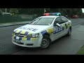 this is not footage of the car jacking: news footage gathered at the scene where police stopped a stolen taxi this afternoon. from the police press release: location: hendon ave city district: auckland city serious assault of auckland taxi driver shortly after 4.30pm a taxi driver was assaulted with a blunt object and his taxi stolen. a patrol located the stolen taxi at a mt albert address and a pursuit ensued. the police helicopter observed the stolen taxi and all patrols were pulled back. whilst being followed by the helicopter, the stolen taxi was seen driving along railway lines. when the vehicle returned to the road the vehicle drove over spikes deflating several tyres. the taxi rammed a police patrol and continued on. whilst the taxi was stationary, police patrols blocked the taxi in and called on the offender to surrender. the offender assaulted the two officers and a taser unit was deployed resulting in the offender being taken into custody without injury. the taxi driver has minor injuries to his neck and is under observation at auckland hospital. the offender is assisting police with enquiries. he will be appearing in the auckland district court thursday morning. kerry watson inspector auckland city